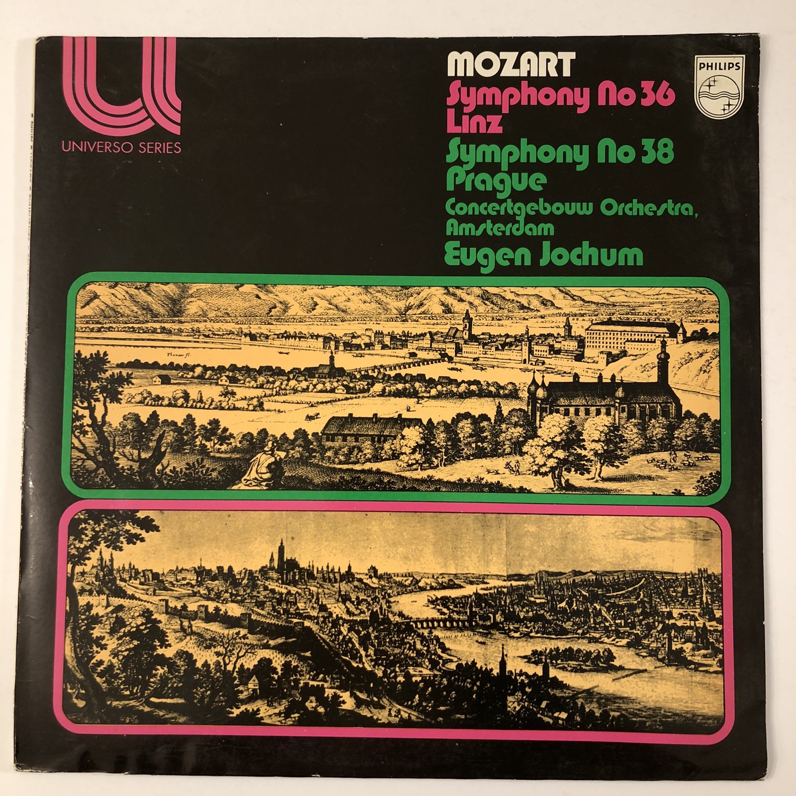 Mozart, Symphony No 36 & No 38, Vinyl LP, Philips 1961, VG+/VG+, 6580 023 !