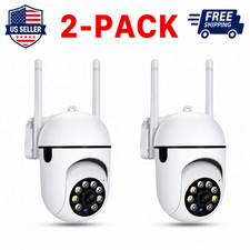 2x 1080P Smart Wireless WiFi Security Camera 355 Night Vision Indoor Outdoor