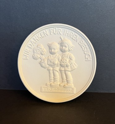 Goebel Hummel Porcelain Medallion Golden Anniversary 1935-1985 Keepsake