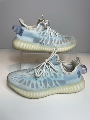 Yeezy x Adidas Blue/White Mesh Boost 350 V2 Mono Ice Sneakers Size US 6.5 39.5