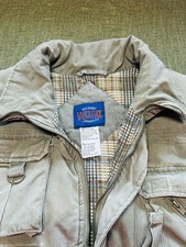 Vintage Saugatuck Dry Goods Company LTD Olive Men s Cargo Pocket Vest Size XL
