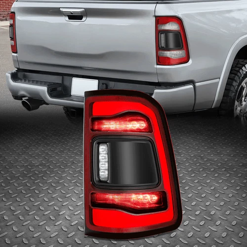 Right Passenger Side Red Lens LED Rear Tail Light Brake Lamp for 19-24 Ram 1500