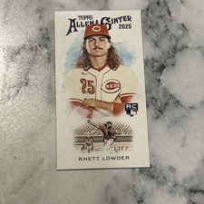 Rhett Lowder 2025 Topps Allen & Ginter 1889 Mini Insert SP #N222-26 RC Reds