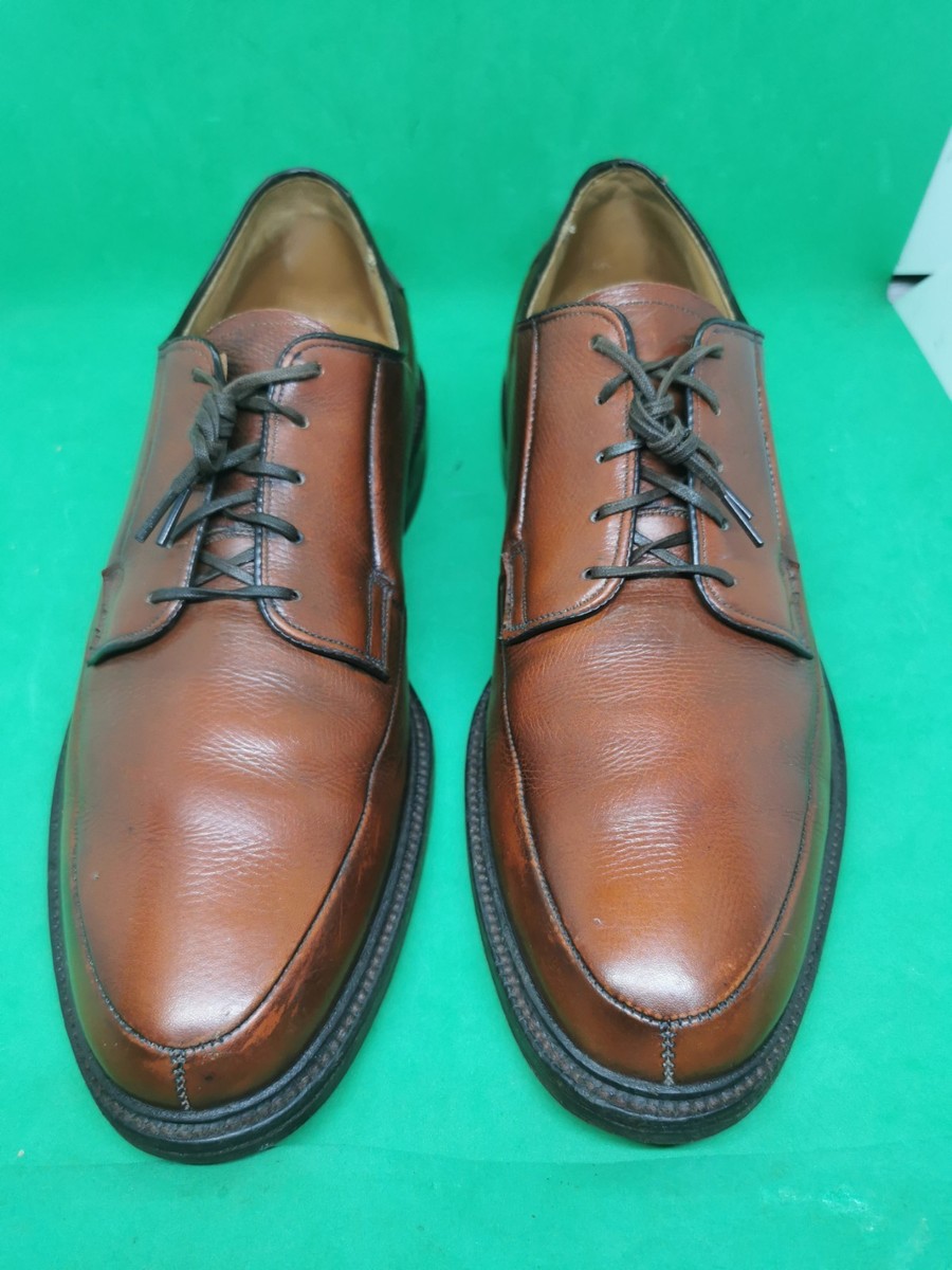 靴 Hanover Cordovan Slip-on BROWN Vintage Hanover Men's Brown Shell Cordovan Oxford Dress Shoe's