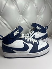 Nike Court Borough Mid 2 Blue White Size 5Y