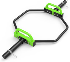 Hex Trap Bar 2-Inch Olympic Weightlifting Barbell,48.6" Deadlift Bar for Squats,