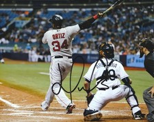 David Ortiz Autographed Signed Boston Red Sox 8x10 Photo COA/Matching Hologram