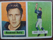 1957 Topps Raymond Berry #94 card