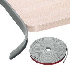 U-Shape Edge Banding, 23/32" x 26ft Self-Adhesive TPE Edge Protector, Gray