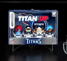 Fisher Price Little People Nfl Collector Tennessee Titans New Sealed 4ct Pack