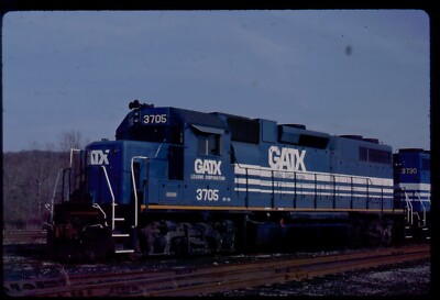 GATX GP38M 3705 rare shortline KODACHROME ORIGINAL SLIDE | eBay