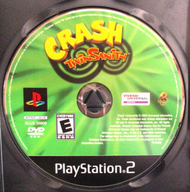 PLAY STATION 2, CRASH , TWIN SANITY , CLEAN-USED