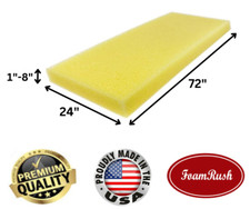 FoamRush 24" x 72" Water-Resistant Dry Fast Foam Outdoor Marine Furniture USA