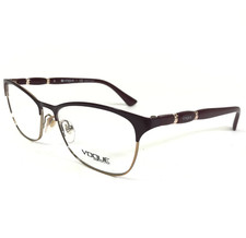 Vogue Eyeglasses Frames VO3987-B 5060 Burgundy Red Gold Crystals 54-16-135