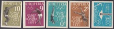 Albania 1962 MNH Imperf Mi 657B/661B Summer Olympic Games Tokyo