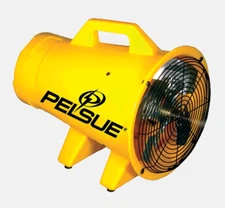 Pelsue 1400P Axial Blower, Thermoplastic Housing 1/4 hp, 12 VAC, 15 Amps