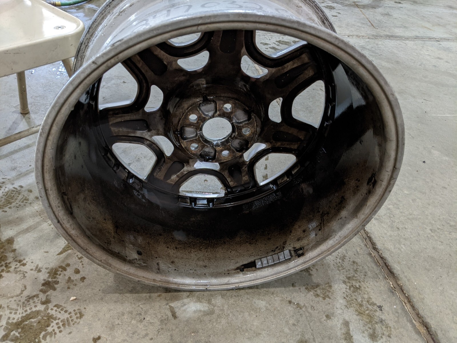 silver & polished Bentley Continental flying spur mulliner 7 spoke OEM wheel 20