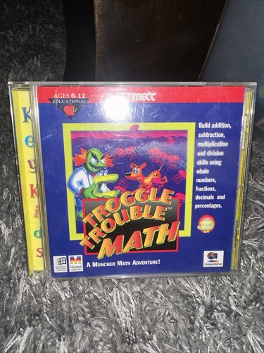 RARE Troggle Trouble Math CD-ROM PC/MAC - A Muncher Adventure Computer ...
