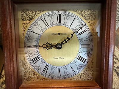 Howard Miller Dual Chime Cherry Mantel Clock 612-481 Germany 2115