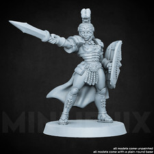 ROMAN GIRL || Fantasy Spartan Greek, Tabletop Unpainted Resin Miniature Y38