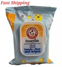 Arm  Hammer Essentials Kids Hands  Face Wet Wipes Under Watermelon Kiwi 30 Ct.