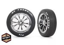 Traxxas 9474R Tires  wheels, assembled, glued Weld chrome wheels, tires, foam