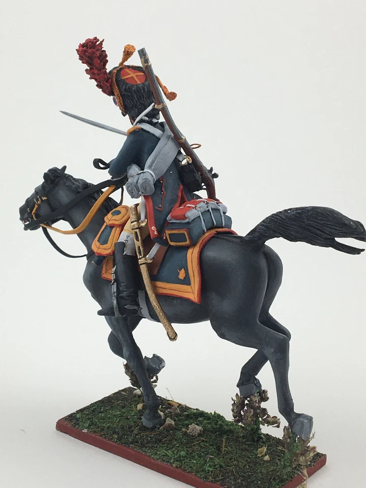 Granadero Francés Pintado en Ataque, Figura Metal Napoleónico 1/30 SOLDADOS VID Foto 3 de 4