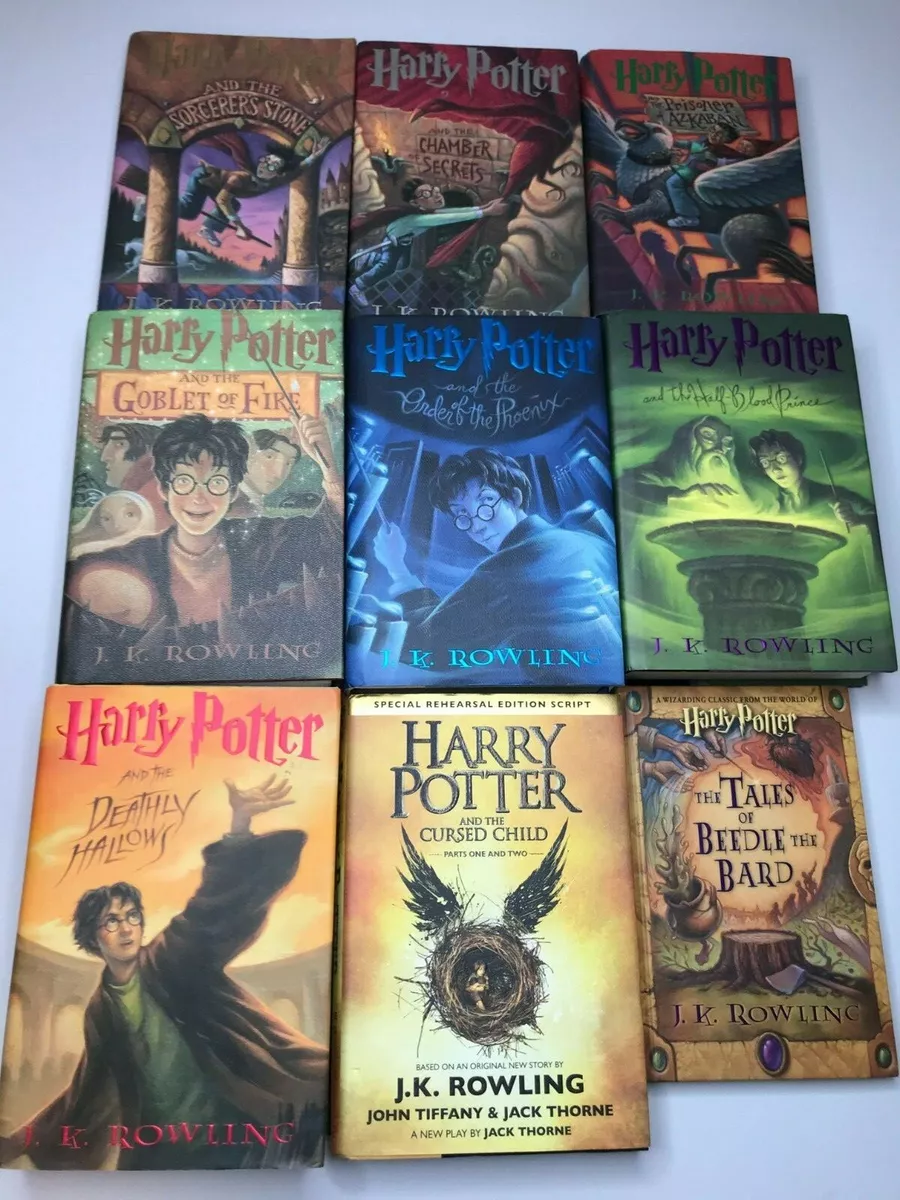 Harry Potter Book Collection Set of 9 Books Cursed Child; Tales Beedle  Hardcover