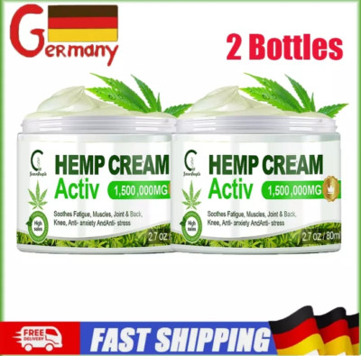 2*80ML Hanfcreme Schmerzlinderung Extra starke Creme zur Unterstützung Arthritis