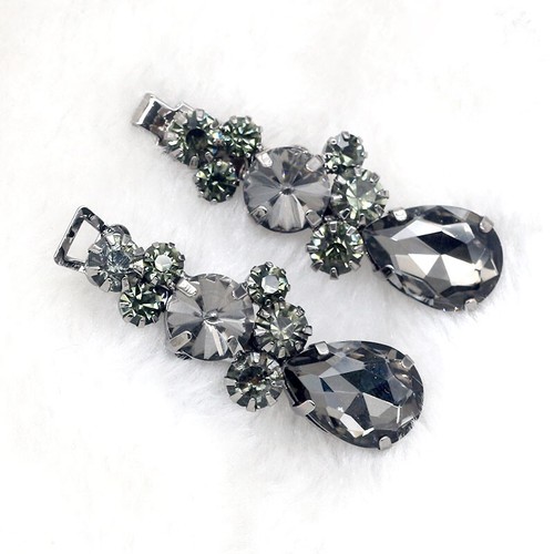1 Pair DIY Crystal Hook and Eye Clasp Button Fastener Sewing Craft Decorative - Picture 2 of 12