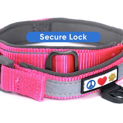 Reflective Dog Collar Martingale Dog Collar Padded Adjustable - Picture 5 of 18