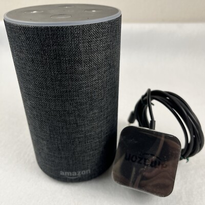 Amazon Echo (2nd Generation) Smart Assistant - Charcoal Fabric