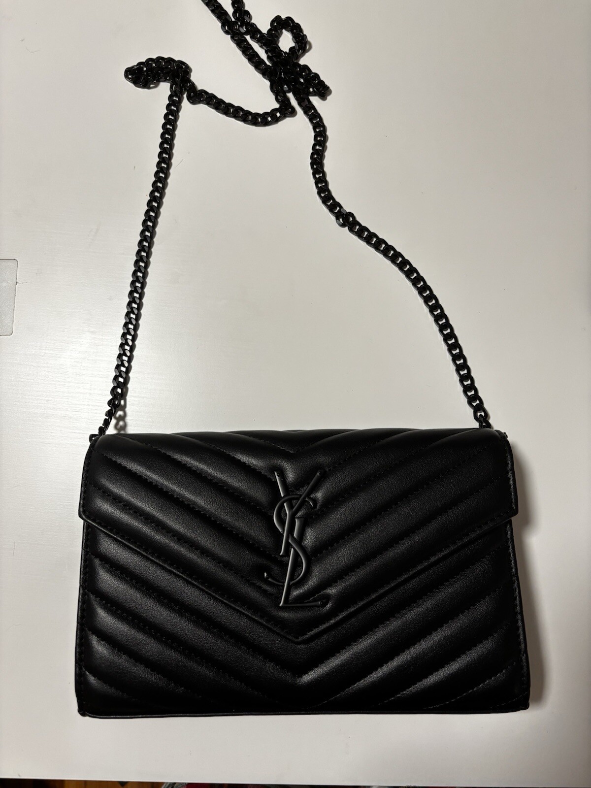 ysl wallet on chain black hardware