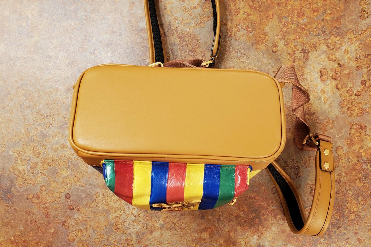 Brand new MCM eel bag. DS Genuine Eel Skin Vintage Shoulder Bag, Made in Korea, Tan  main image 2