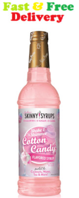 Jordan's Skinny Mixes Sugar Free Syrup, Cotton Candy Flavor, Fruit Flavored Mix