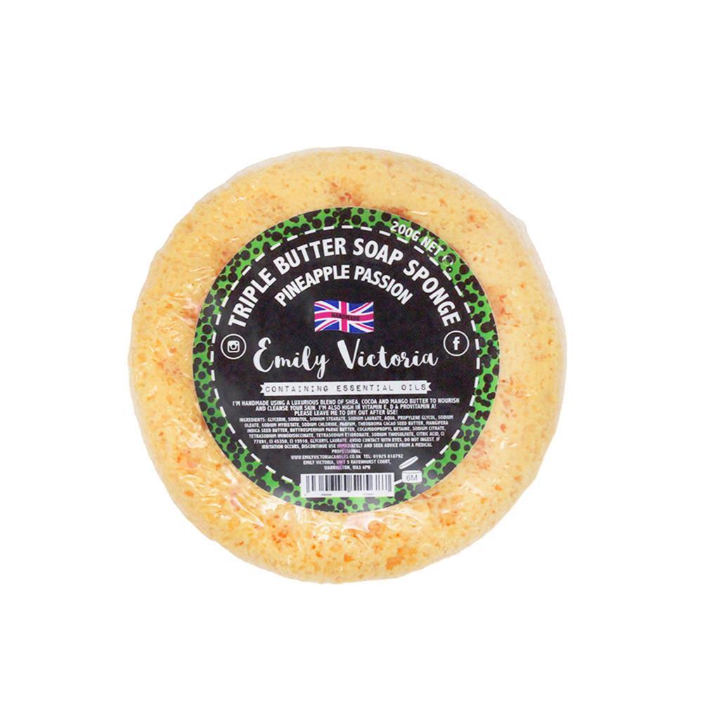 Soap Filled Exfoliating Sponge Emily Victoria Body Shower Pineapple Passion