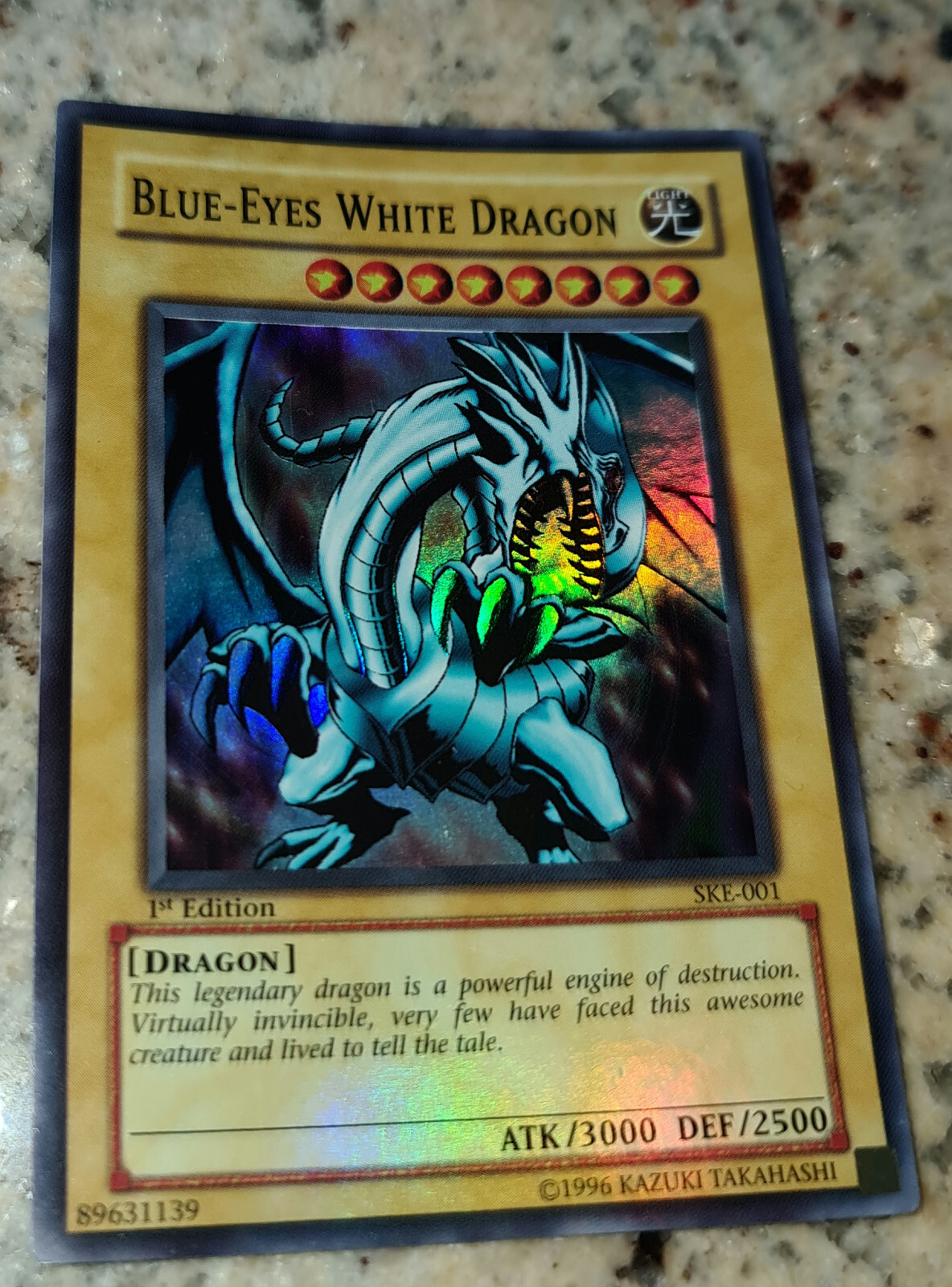 Yu Gi Oh BlueEyes White Dragon 1st Edition SKE001 Super Rare Konami