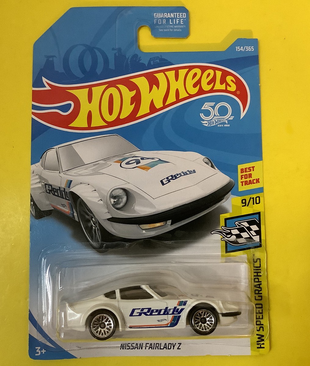2017 Hot wheels Nissan fair Lady Z speed graphics 9/10 White