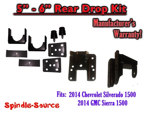 5" - 6" Rear Lowering Drop Flip Kit FOR 14 - 18 Chevy Silverado GMC Sierra 1500 - 第 1/1 張圖片