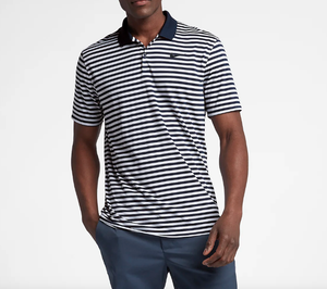 navy blue nike golf shirt
