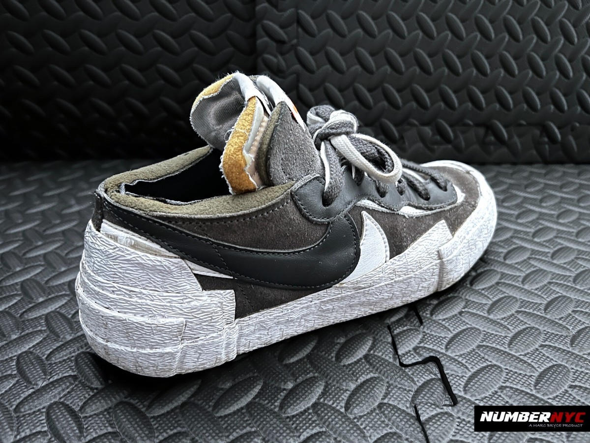 Nike Blazer DD1877002 Low Sacai Dark Grey Men Size 9 ONE SHOE