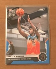 2021 TOPPS NOW OVERTIME ELITE #12 BRYCE GRIGGS NUMBERED 42/49 BLUE PARALLEL