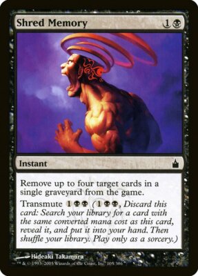 Magic MTG Tradingcard Ravnica City of Guilds 2005 Shred Memory 105/306