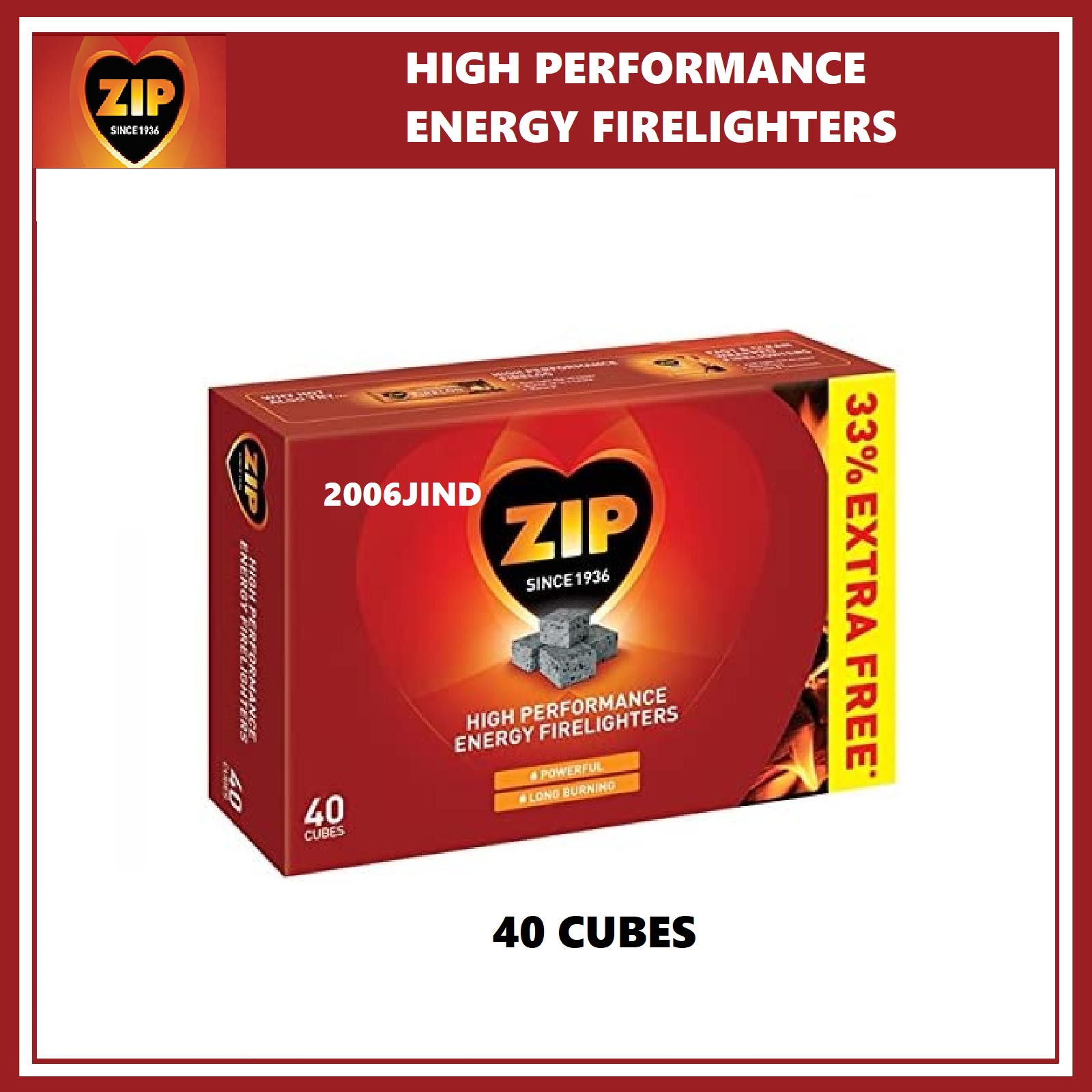 ZIP+High+Performance+Energy+Firelighters+-+Pack+of+30 for sale online ...