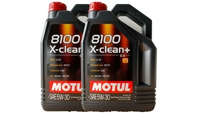 MOTUL 8100 X-CLEAN+ 5W-30 BMW LL04 MB 229.51 VW 50400 VW 50700 2x5 Liter Motoröl