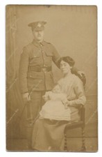 WW1 photo Lincolnshire Regiment soldier 8th Battalion formation / battle patch