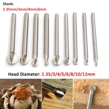 2.35-12mm White Steel Carving Knife Wood Engraving Shank 2.35/3/4/6mm For Dremel