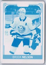2021-22 O-PEE-CHEE PRINTING PLATE CYAN 1/1 BROCK NELSON NEW YORK ISLANDERS #40