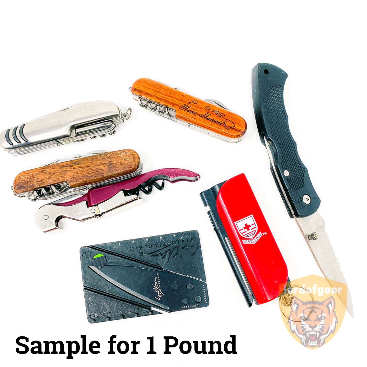 Wholesale Lot Pocket Knife Multi-Tool Corkscrew Survival Hun