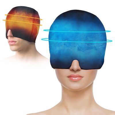 Headache Ice Cap Migraine Ice Head Wrap Headache Relief Ice Pack for Men Women
